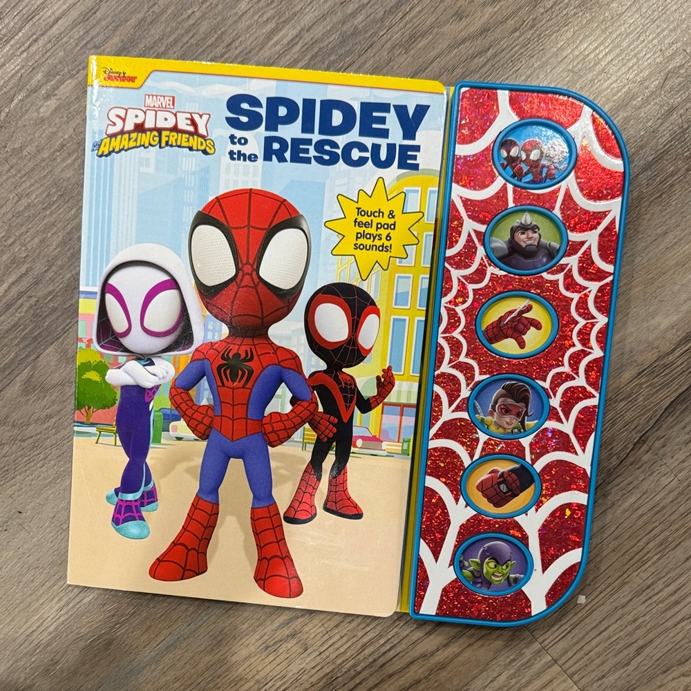 Marvel Spidey Amazing Friends Touch & Feel Pad Plays 6 Sounds